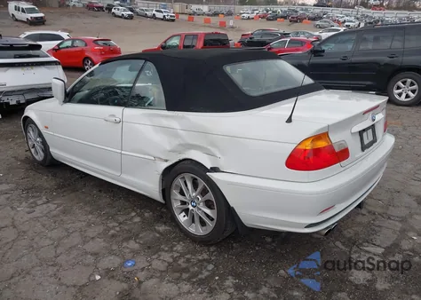 2002 BMW 330Ci из США, поврежденный, VIN WBABS53422JU93267